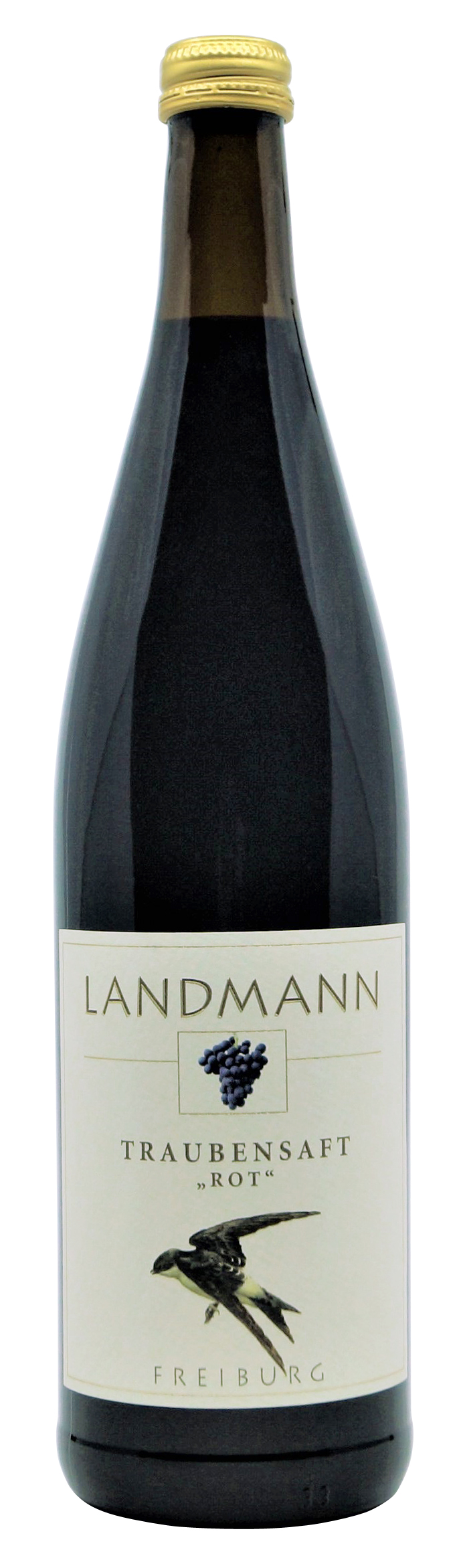Traubensaft rot von Landmann aus Waltershofen, 0,75 l Flasche ( 6,40 €/ Liter)